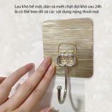 Combo 10 Móc Dán Tường Inox Chịu Lực Có Keo Dán Siêu Chắc Chắn Chịu Tải Trọng Lên Đến 10kg.