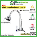 Bộ Vòi Nước Bồn Rửa Chén 2 Chế Độ Nước - Xoay 360 Độ Chất Liệu Thép Không Gỉ Cao Cấp.