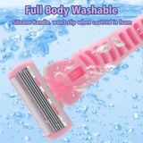 Bộ Dao Cạo Nữ Kèm 6 Đầu Lưỡi Thay Thế - Lưỡi Dao Đa Tầng 6 Lớp Cùng Dải Gel Bôi Trơn Cạo Siêu Sạch.