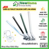Chổi Cọ Toilet Chữ L Chất Liệu Silicon, Thiết Kế Thông Minh Cọ Rửa Mọi Ngóc Ngách.