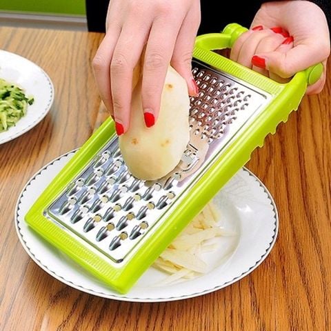 Bàn Nạo, Bào Rau Củ Cằm Tay Chất Liệu Thép Không Rỉ Đa Năng - Tiện Lợi.