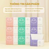 Thùng 30 Gói Giấy Ăn TopGia 3 Màu Cao Cấp 4 Lớp Dày Dặn, Mềm Mịn, An Toàn Cho Da.