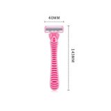 Bộ Dao Cạo Nữ Kèm 6 Đầu Lưỡi Thay Thế - Lưỡi Dao Đa Tầng 6 Lớp Cùng Dải Gel Bôi Trơn Cạo Siêu Sạch.