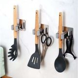 Móc Kẹp Treo Cây Lau Nhà Inox Cao Cấp Có Móc Treo - Kèm Keo Dán Tường Siêu Chắc.