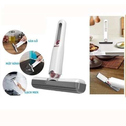 Cây Lau Bếp Tự Vắt Mini – Đầu Lau Thông Minh, Nhỏ Gọn, Tiện Lợi Vệ Sinh Nhà Bếp.