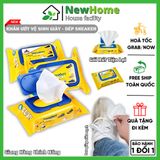 Khăn Ướt Lau Giày SNEAKER, Giấy Vệ Sinh Giày Dép Đa Năng Dạn Gói Rút Tiện Lợi.