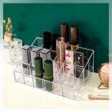 Khay Đựng Son 24 Ô Bằng Mica Trong Suốt - Kệ Đựng, Bảo Quản Son Ngăn Nắp Cho Bàn Trang Điểm.
