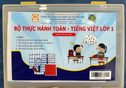 Bộ Thực Hành Toán – Tiếng Việt Lớp 1 (Hộp 1)  STB dùng Cho Học Sinh – TT 37