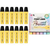 Bút dạ quang vàng pastel M&G 21578