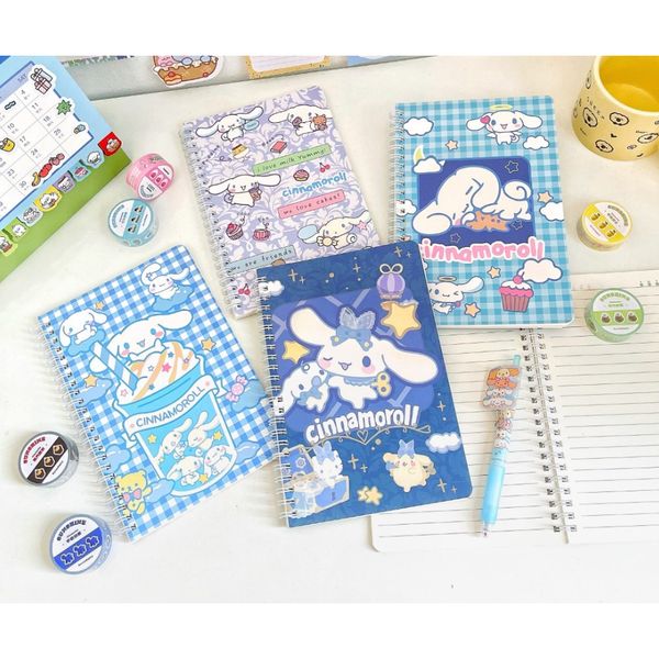 Sổ lò xo A5 kẻ ngang hoạt hình nhiều mẫu