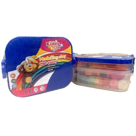 Đất nặn 7M + Bộ dụng cụ Kiddy Clay PX-380-7+16SMRT