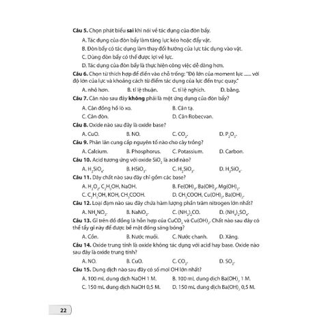 Sách tham khảo - Bộ đề kiểm tra, đánh giá Khoa học tự nhiên (THCS)