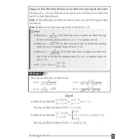 Sách tham khảo - Tài liệu chuyên Toán 10 - Quyển 1: Đại số và Giải tích