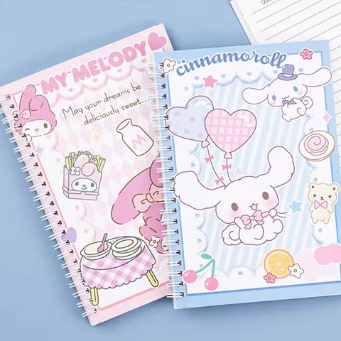 Sổ lò xo A5 kẻ ngang hoạt hình nhiều mẫu