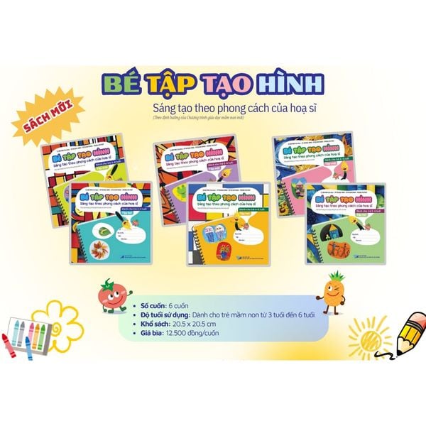 Sách mầm non - Bé tập tạo hình Sáng tạo theo phong cách hoạ sĩ (Theo ĐHCTGDMN mới)