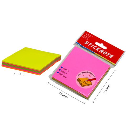 Giấy ghi chú màu - Nhiều kích thước