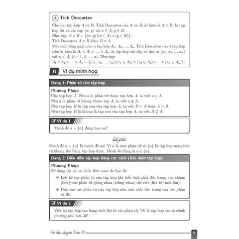 Sách tham khảo - Tài liệu chuyên Toán 10 - Quyển 3: Tập hợp- Tổ hợp - Xác suất và Thống kê