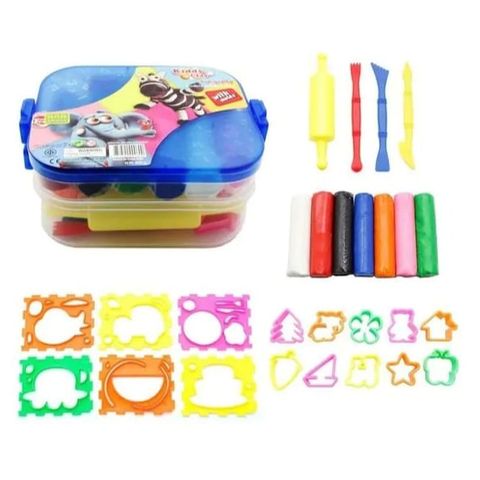 Đất nặn 7M + Bộ dụng cụ Kiddy Clay PX-380-7+16SMRT