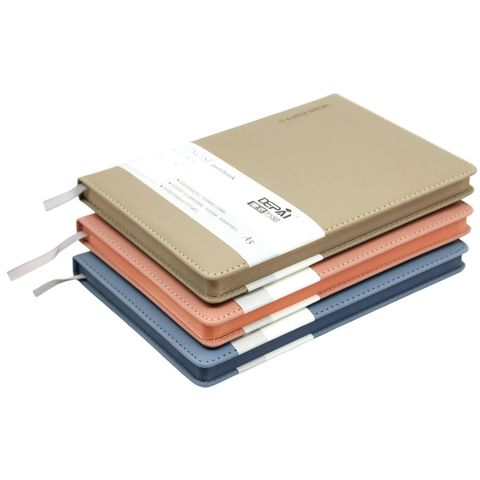 Sổ bìa da A5 - Kẻ ngang - 200 trang (Nhiều màu)