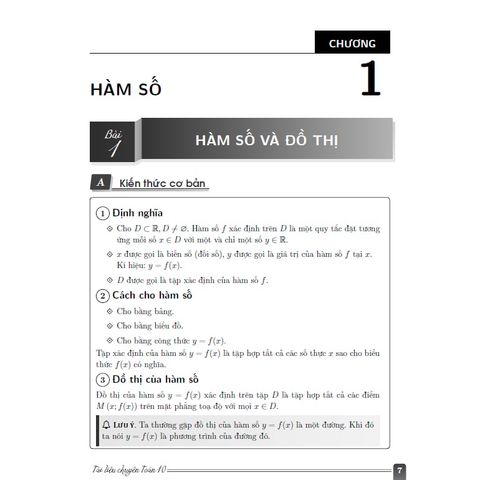 Sách tham khảo - Tài liệu chuyên Toán 10 - Quyển 1: Đại số và Giải tích