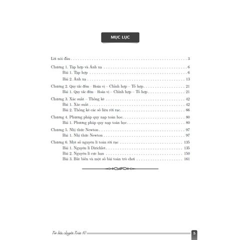 Sách tham khảo - Tài liệu chuyên Toán 10 - Quyển 3: Tập hợp- Tổ hợp - Xác suất và Thống kê
