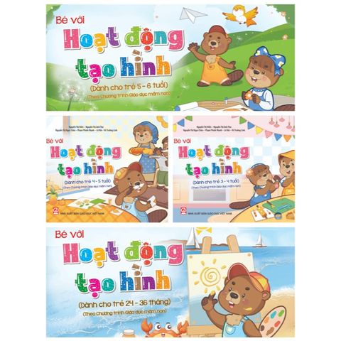 Sách mầm non - Bộ sách Bé với hoạt động tạo hình