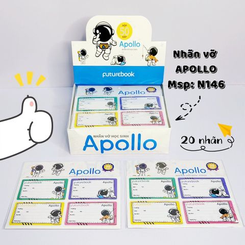 Nhãn vở học sinh N146 - Apollo (20 nhãn)