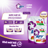  Combo 2 túi nước giặt xả SPY Super White hương Passion 3,6kg công thức vừa giặt vừa xả siêu trắng sáng lưu hương dài lâu 