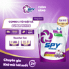  (Đủ mùi) Combo 2 túi nước giặt xả SPY Super White 3,6kg siêu trắng sáng kết hợp giặt xả khử mùi hôi 