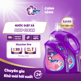  Nước giặt xả SPY Deep Clean sạch sâu, thơm lâu, hương blossom nồng nàn, quyến rũ 3,6kg 