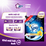 Nước giặt xả SPY Deep Clean Plus sạch sâu, khử mùi, siêu mềm vải, hương Golden Blossom hiện đại, cuốn hút 3,6kg 