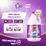  Nước giặt xả 2 trong 1 SPY Ultra Clean lưu hương bền lâu, chống tái bám bẩn 3,6kg 
