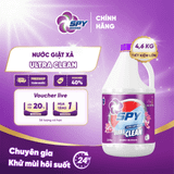  Nước giặt xả 2 trong 1 SPY Ultra Clean lưu hương bền lâu, chống tái bám bẩn 4,6kg 