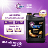  Nước Giặt Xả SPY 2 Trong 1 Ultra Clean Plus  Sạch Sâu, Thơm Lâu 5,2kg 