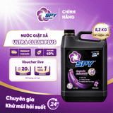  Nước Giặt Xả SPY 2 Trong 1 Ultra Clean Plus  Sạch Sâu, Thơm Lâu 5,2kg 