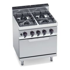 Bếp Âu 4 họng có lò nướng Berto’s model  G7F4P+FG