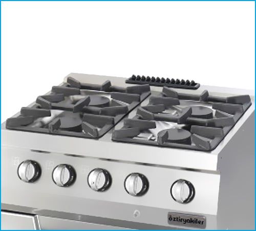 Bếp Âu 4 Họng Có Lò Nướng Ozti OSOGF 8070 L