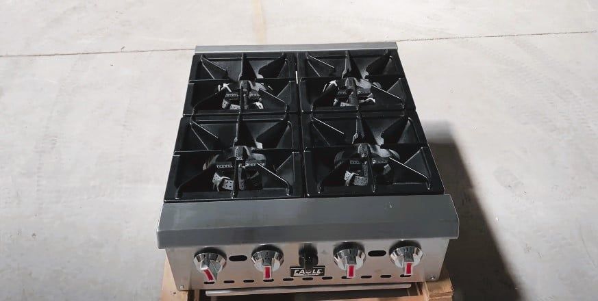 Bếp Âu 4 họng dùng gas Eagle chính hãng, Model: GR4B