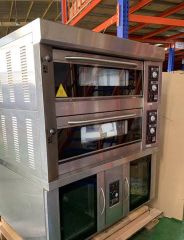 Lò Nướng 2 Tầng Kèm Tủ Ủ Berjaya BJY-2B+8PF-E