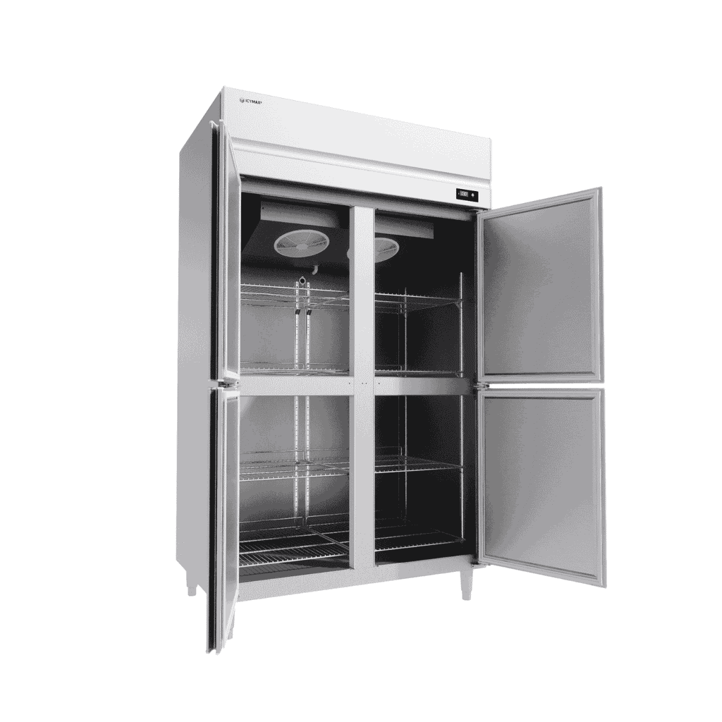 TỦ ĐÔNG ĐỨNG ICYMAX 4 CÁNH INOX 1100L IUF 4S128