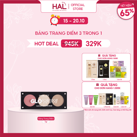 Bảng Trang Điểm 3 Trong 1 Face Palette - Glowow