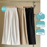  Quần Ống Rộng Kaki, Quần Cạp Cao Dáng Suông Miho House 