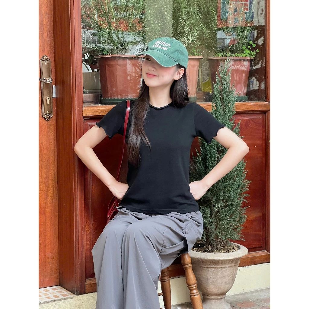  Áo thun babytee cổ bèo sóng Miho House 