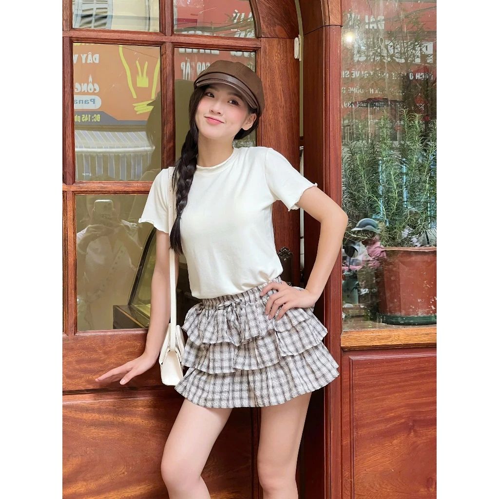  Áo thun babytee cổ bèo sóng Miho House 