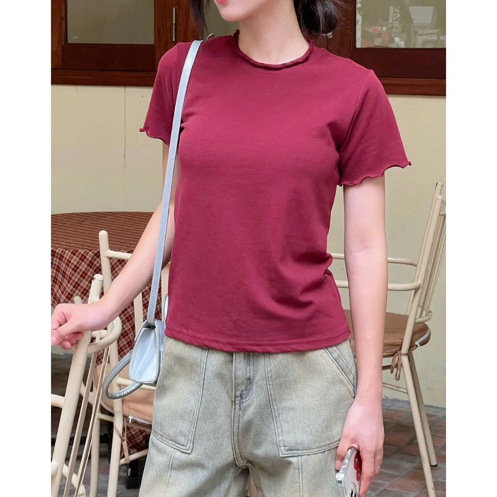  Áo thun babytee cổ bèo sóng Miho House 