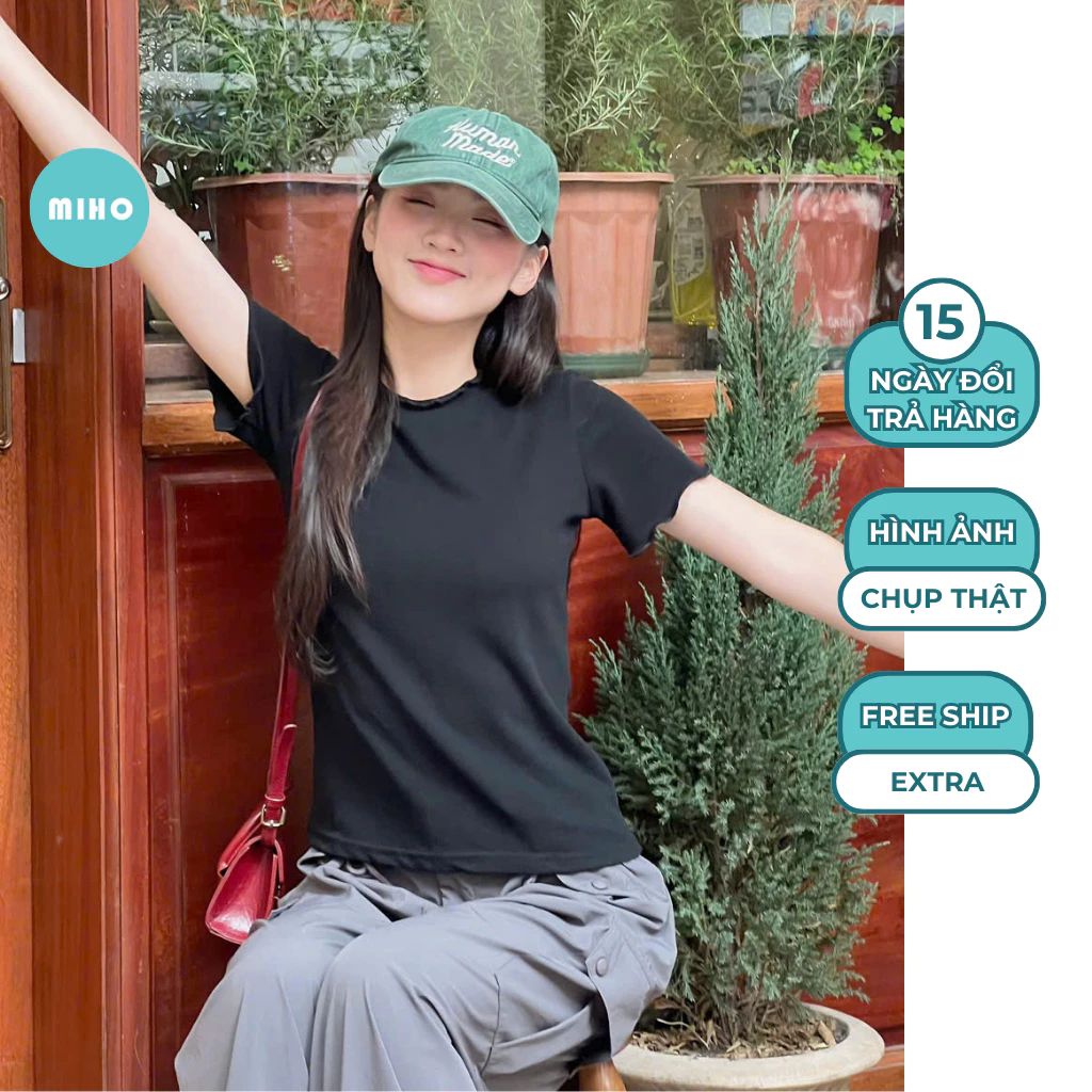 Áo thun babytee cổ bèo sóng Miho House 