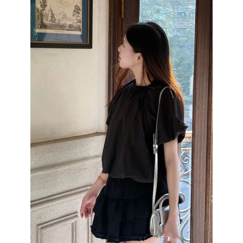  Áo kiểu dáng bồng cổ chun Miho House 