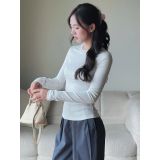  Áo thun cổ tròn dáng body chất vải tiêu Miho House 