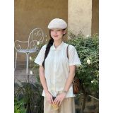  Áo sơ mi babydoll chất vải thô nến Miho House 