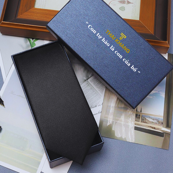 Cà vạt nam Thái Khang họa tiết sang trọng dự tiệc công sở quà tặng